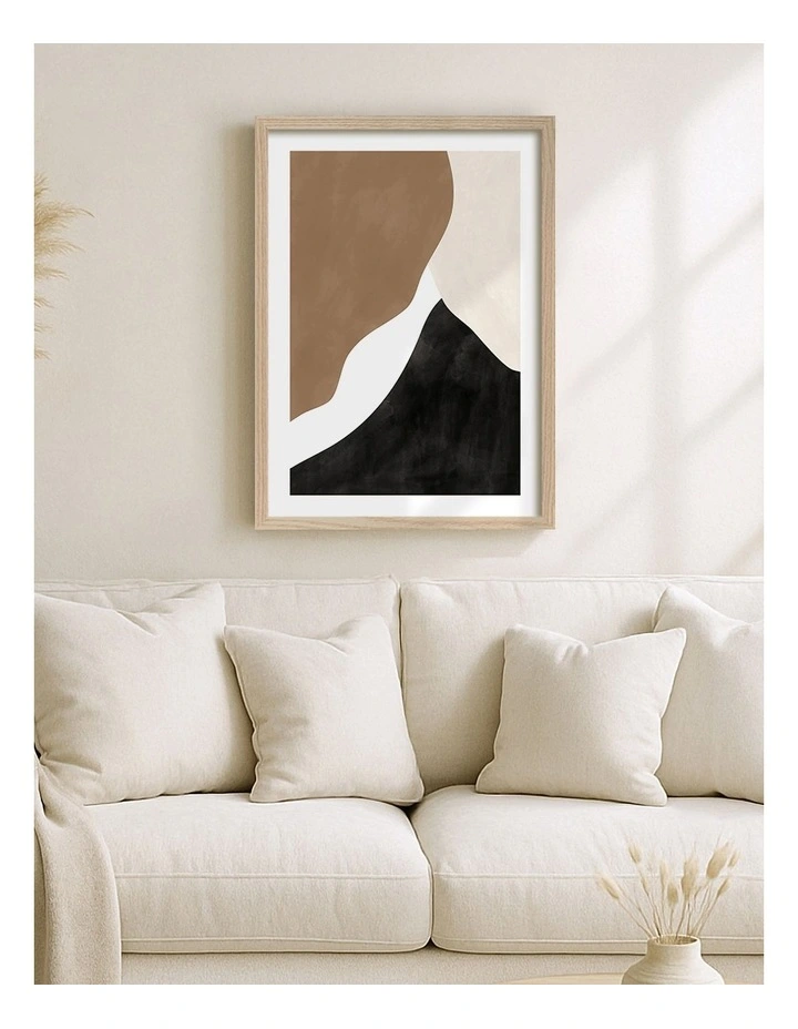 Australian Made Wall Art Print 2 Frame in Natural Oak image 2