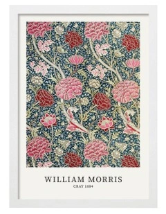 Australian Made Cray Pattern Print in White