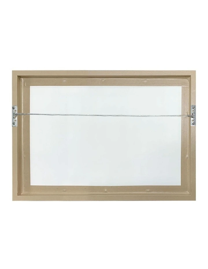 Australian Made Evening River Abstract Print Wall Art Frame in Natural Oak image 4