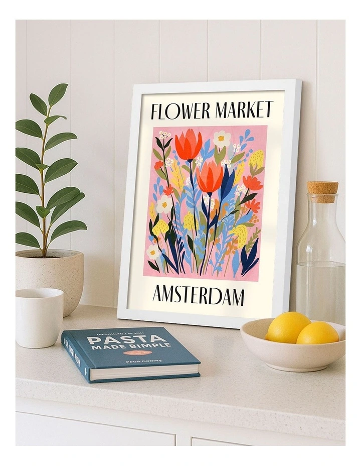Australian Made Flower Market Amsterdam in White image 2