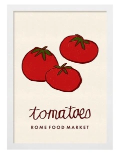 Australian Made Food Market Tomatoes Rome in White