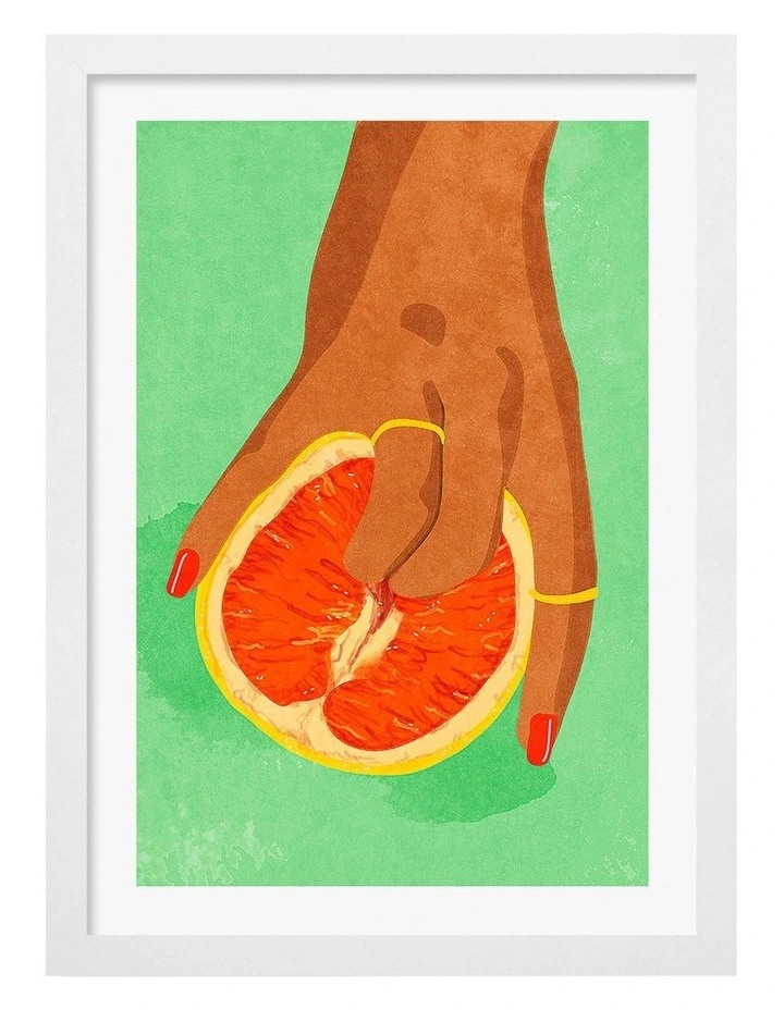 Australian Made Fruit Lover Print in White image 1