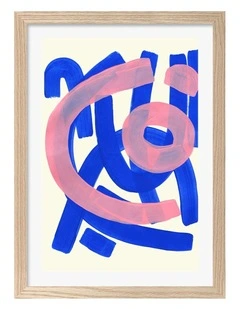 Australian Made Funky Beat Print in Natural Oak