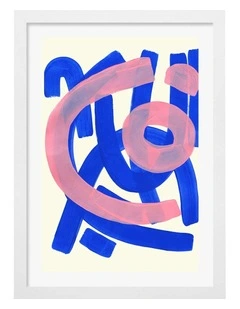 Australian Made Funky Beat Print in White