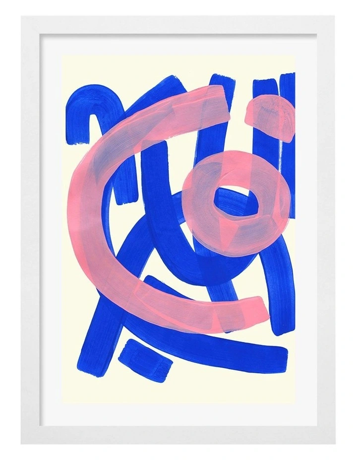 Australian Made Funky Beat Print in White image 1