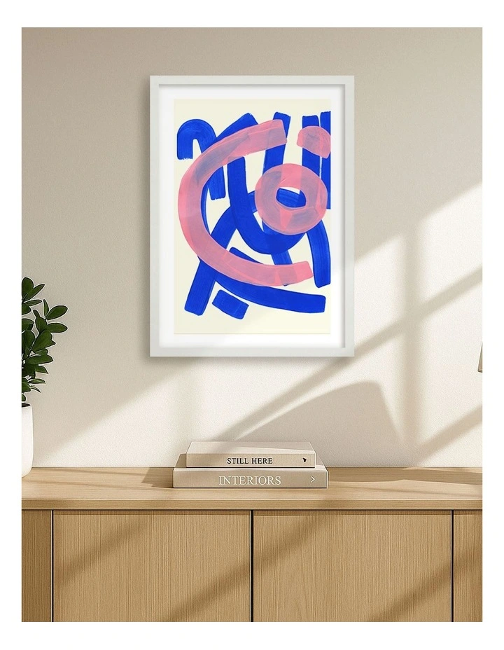 Australian Made Funky Beat Print in White image 2