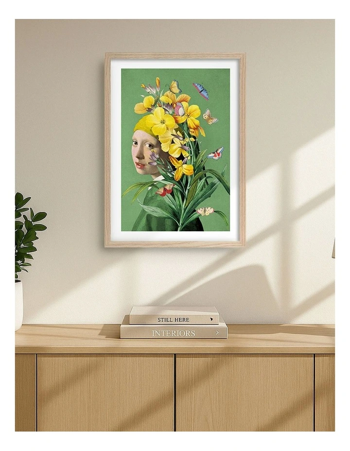 Australian Made Girl Pearl Earring Spring in Natural image 2