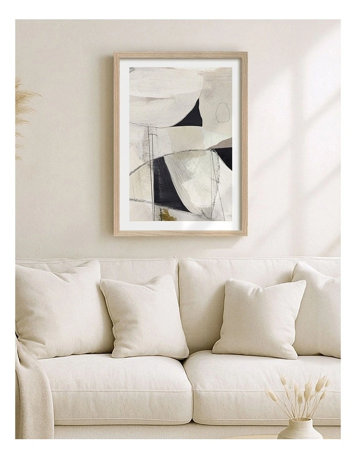 Australian Made High 1 Abstract Print in Natural Oak image 2