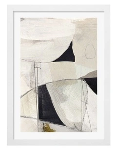 Australian Made High 1 Abstract Print in White