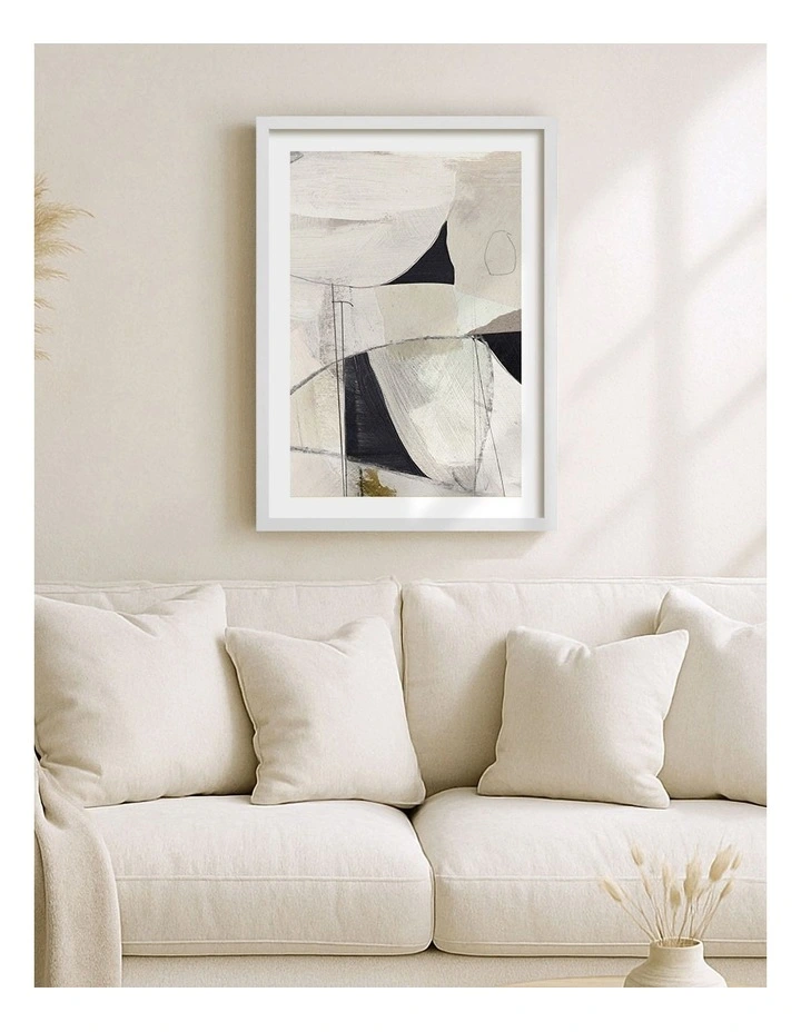 Australian Made High 1 Abstract Print in White image 2