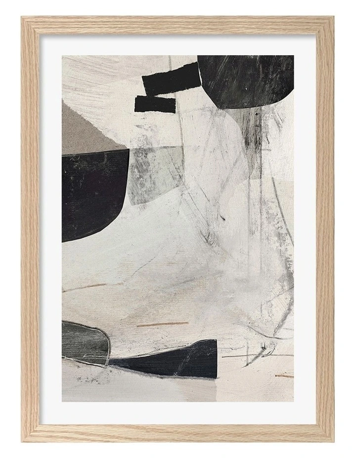 Australian Made High 2 Abstract Print in Natural Oak image 1