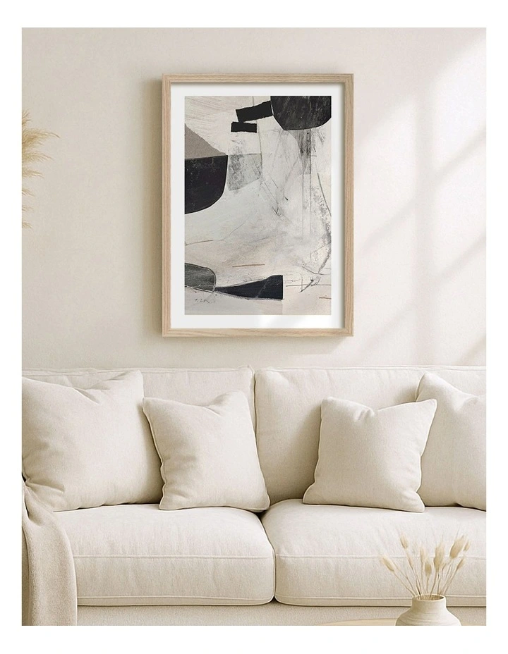 Australian Made High 2 Abstract Print in Natural Oak image 2