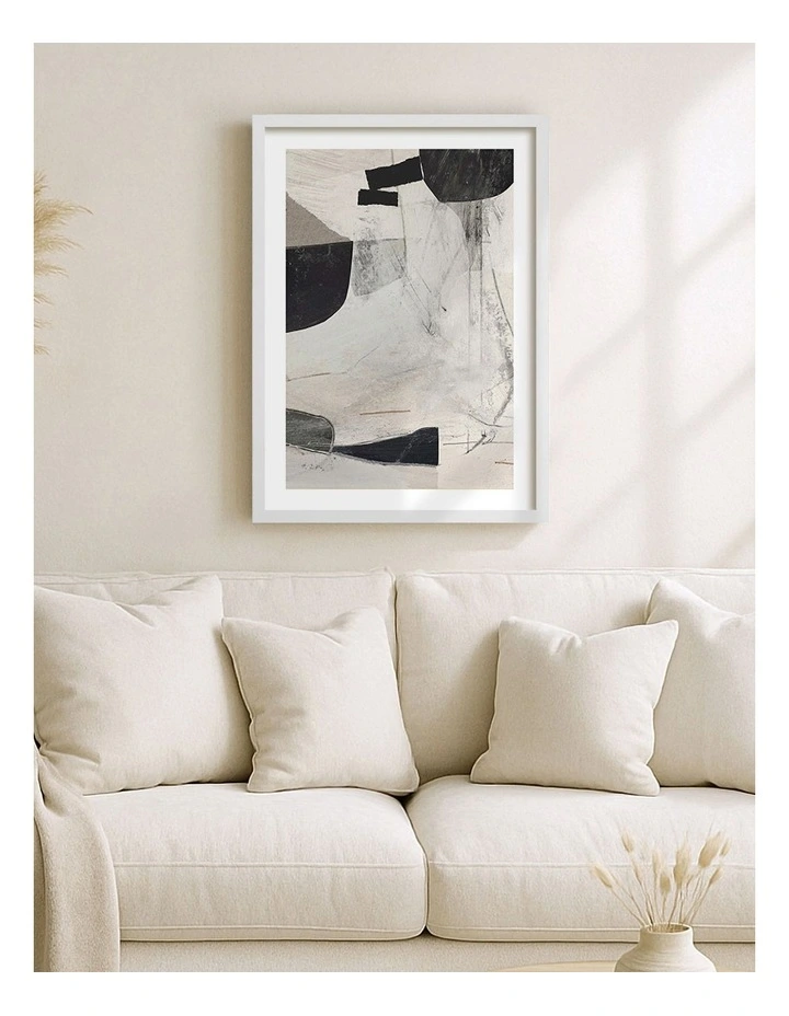 Australian Made High 2 Abstract Print in White image 2