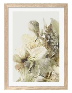 Australian Made Hill Flowers Print in Natural Oak