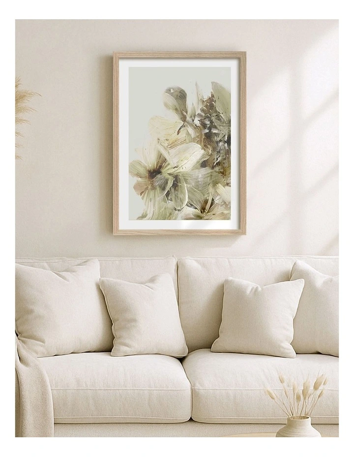 Australian Made Hill Flowers Print in Natural Oak image 2