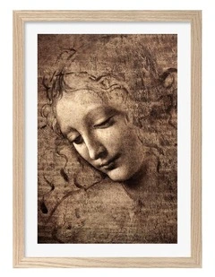 Australian Made La Scapigliata Print in Natural Oak