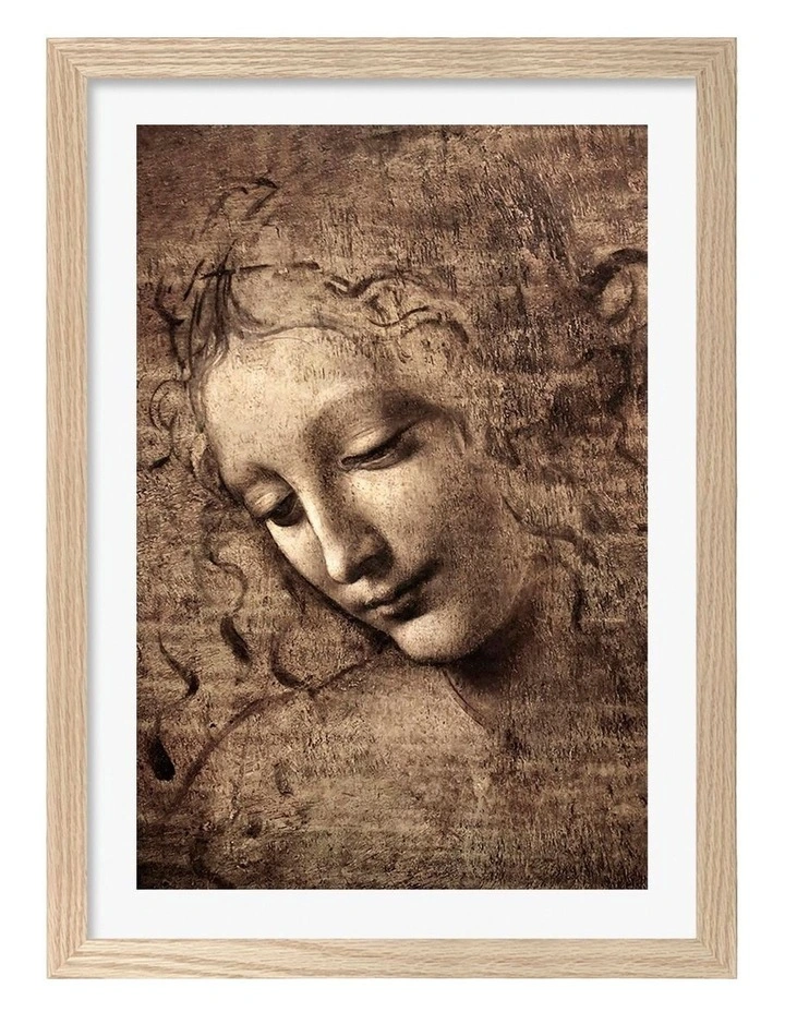 Australian Made La Scapigliata Print in Natural Oak image 1