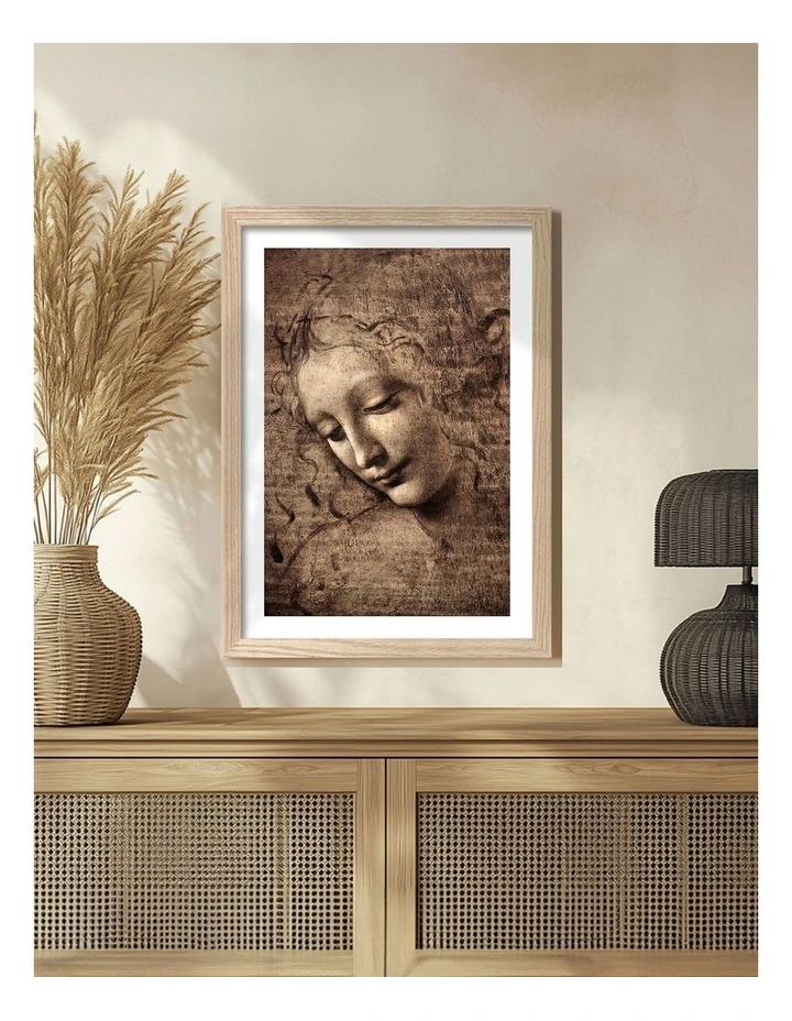 Australian Made La Scapigliata Print in Natural Oak image 2