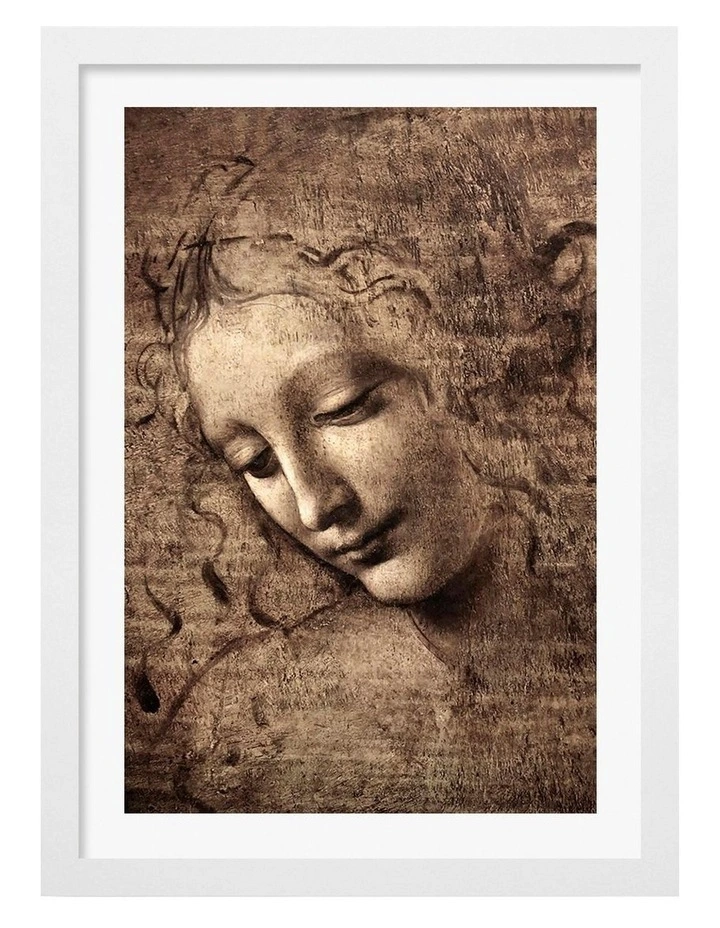 Australian Made La Scapigliata Print in White image 1