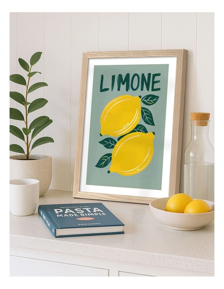 Australian Made Limone Framed Print in Natural Oak image 2