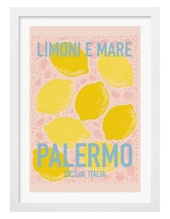 Australian Made Limoni E Mare Print Frame in White