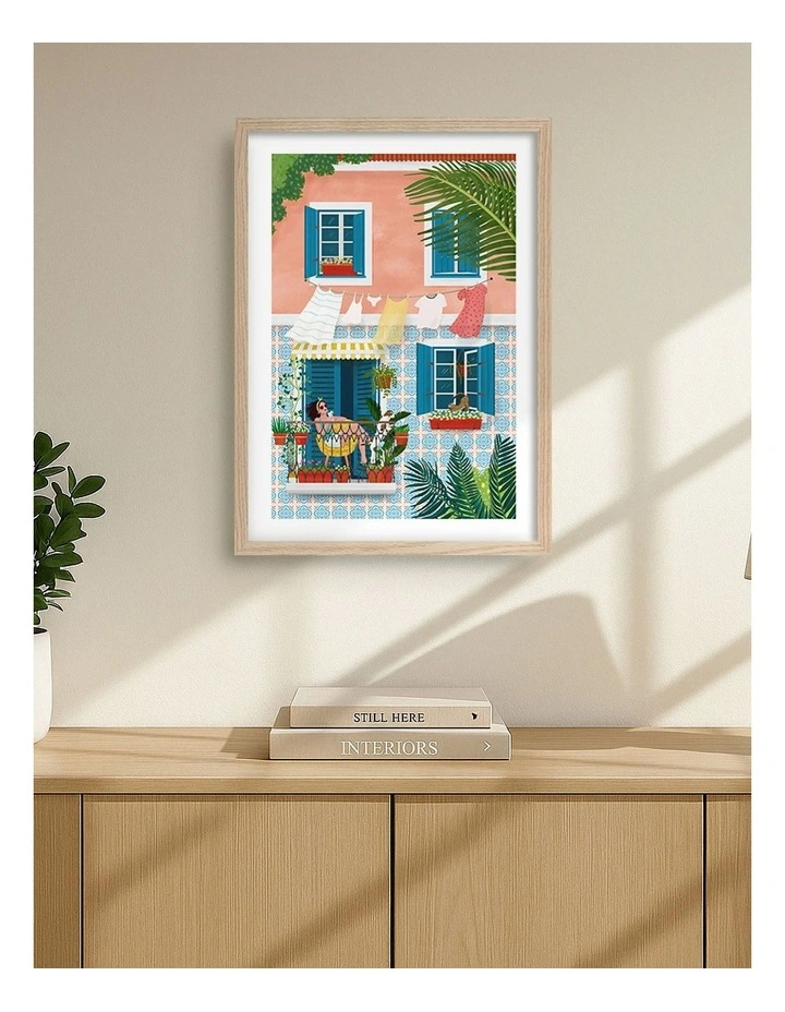 Australian Made Lisbon Print Frame in Natural Oak image 2