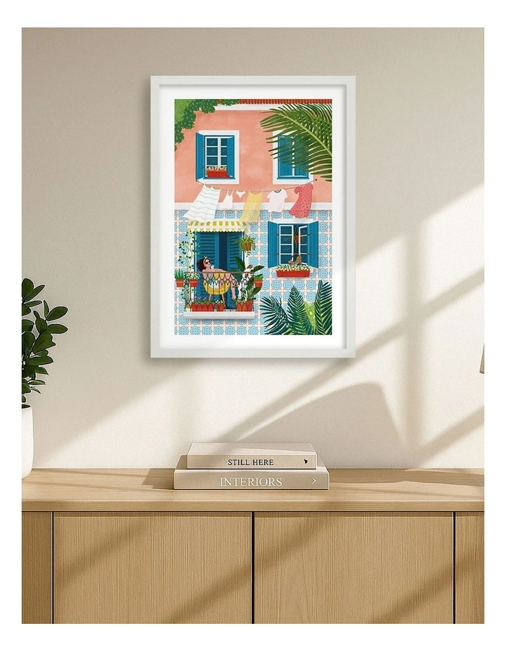 Australian Made Lisbon Print Frame in White image 2