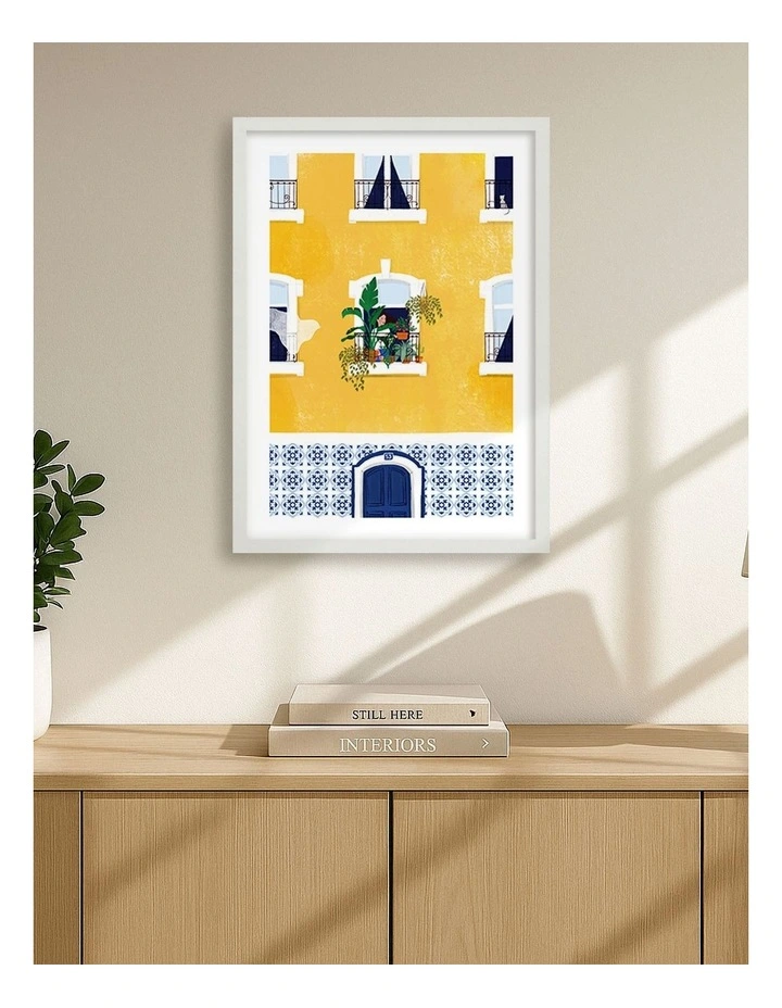 Australian Made Lisbon Print Frame in White image 2