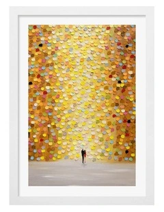 Australian Made Love Me Art Print Frame in White