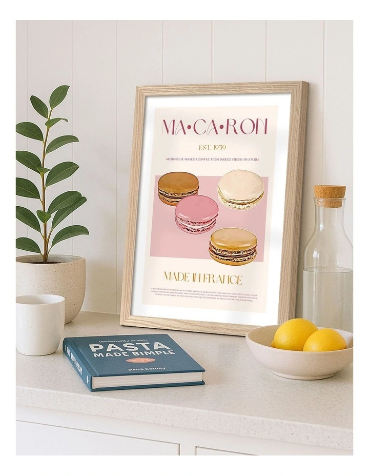 Australian Made Macaron Delight Print Frame in Natural Oak image 2