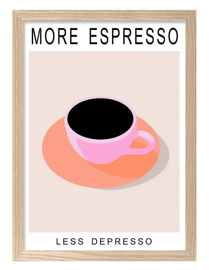 More Espresso Print Frame in Natural Oak image 1