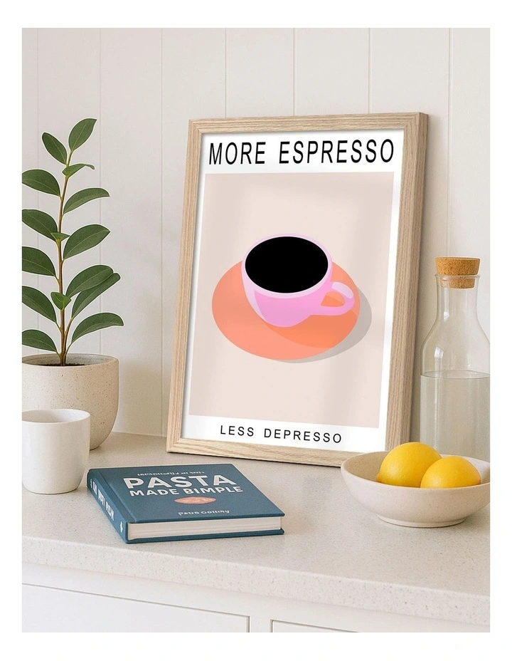 More Espresso Print Frame in Natural Oak image 2