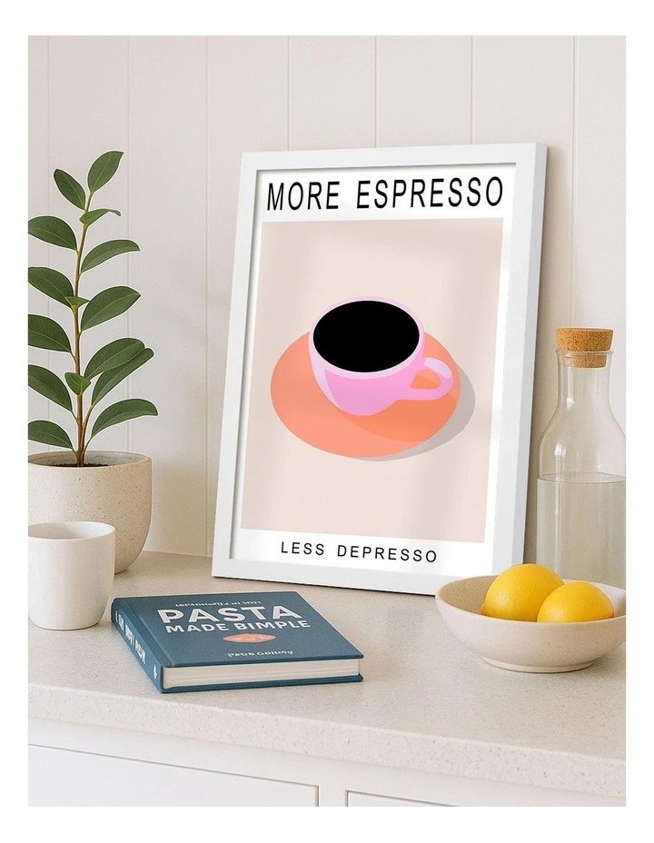 More Espresso Print Frame in White image 2
