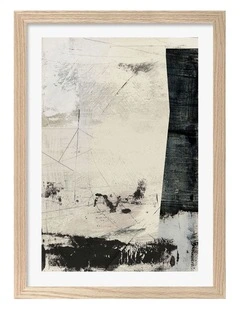 Movement Abstract Print Frame in Natural Oak