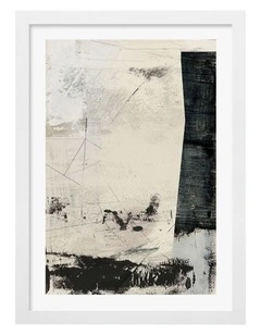 Movement Abstract Print Frame in White