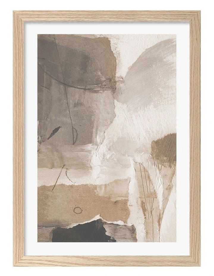 Australian Made Reno Abstract Print in Natural Oak image 1