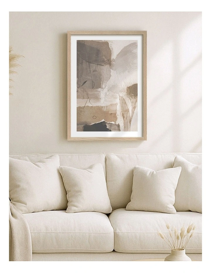 Australian Made Reno Abstract Print in Natural Oak image 2