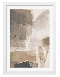 Australian Made Reno Abstract Print Frame in White