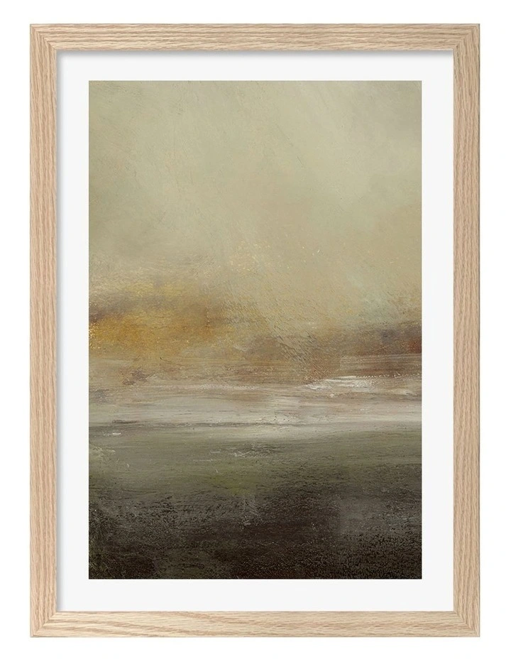 Sleepy Mist Print Frame in Natural Oak image 1