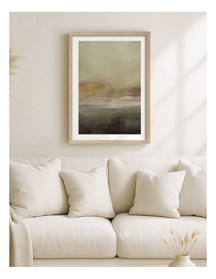 Sleepy Mist Print Frame in Natural Oak image 2