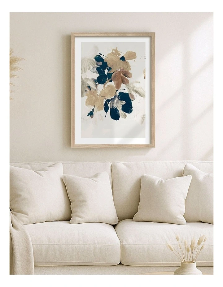 Summer View No 2 Framed Print in Natural Oak image 2