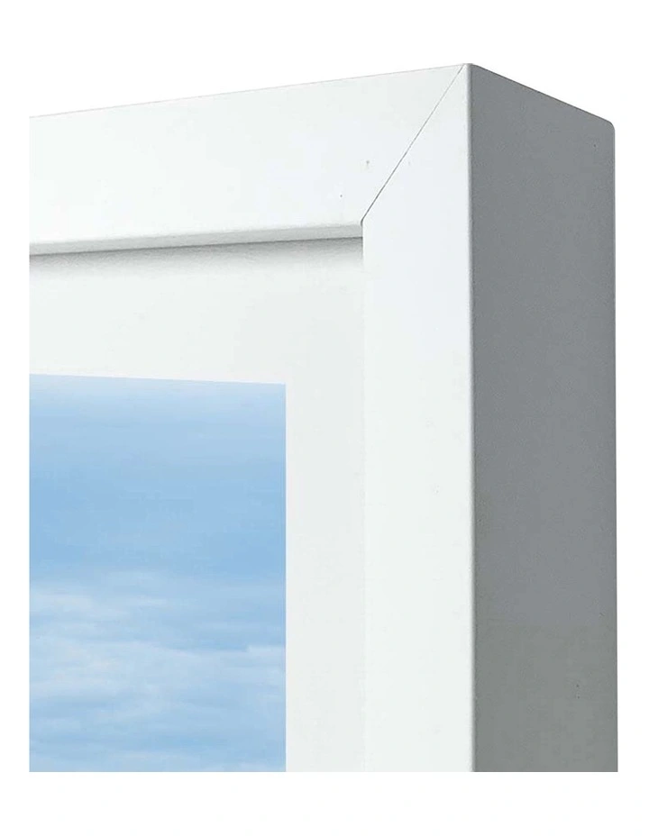 Sun Set No 3 Abstract Print Frame in White image 3