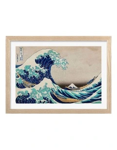Great Wave Off Kanagawa Frame in Natural