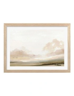 The South Abstract Print Frame in Natural Oak