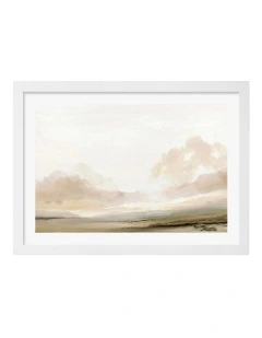 The South Abstract Print Frame in White