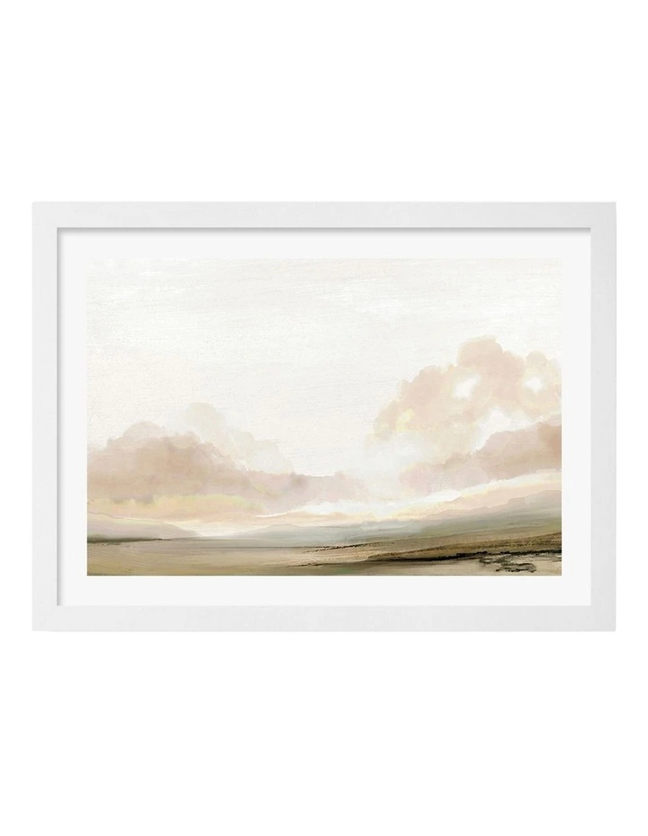 The South Abstract Print Frame in White image 1