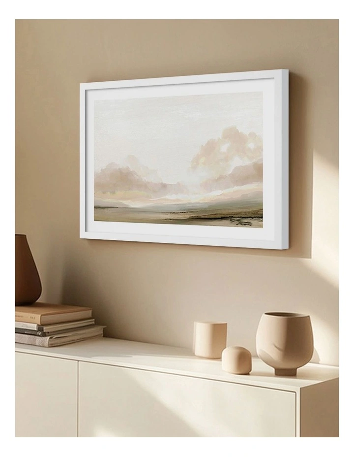 The South Abstract Print Frame in White image 2