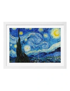 The Starry Night Print Frame in White