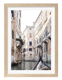 Venice Gondola 2 Print Frame in Natural Oak