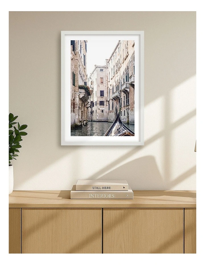 Venice Gondola 2 Frame in White image 2